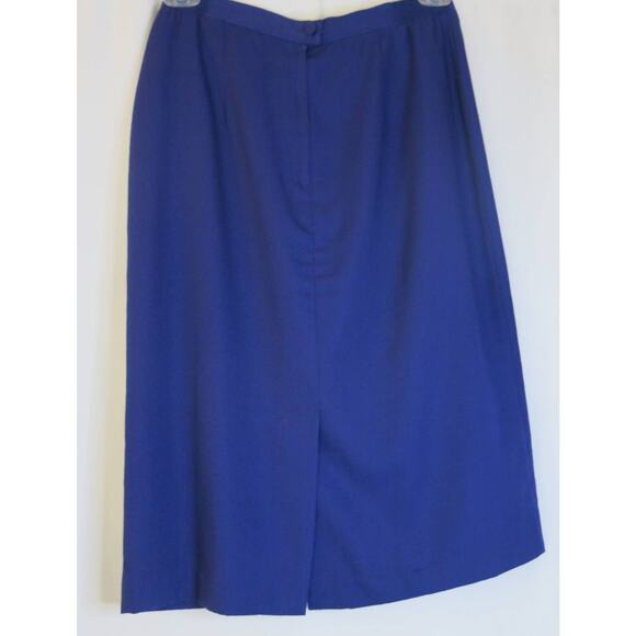 VINTAGE Terrazo Pencil Skirt Size 14 Women Polyester Preppy Academia Secretary - Picture 2 of 11